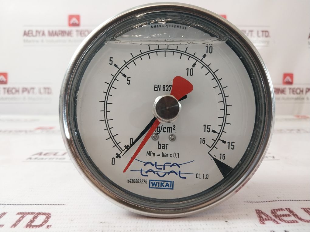 Wika 5430882276 Pressure Gauge 0-16 Bar