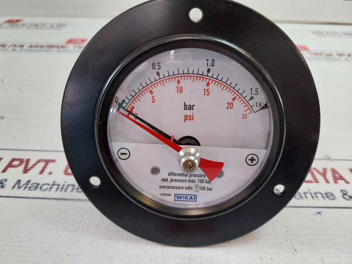 Wika 700.01.080 Differential Pressure Gauge 0-23 Psi