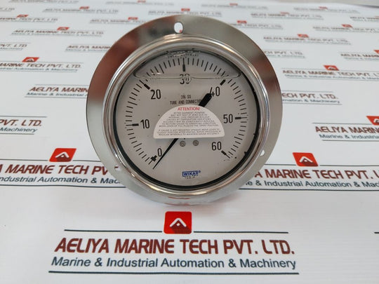 Wika 81009L3H Liquid Pressure Gauge 0-60 Psi