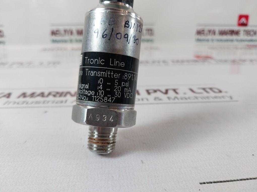 Wika 891.14.540 Tronic Line 0-5 Psi Pressure Transmitter 4-20Ma
