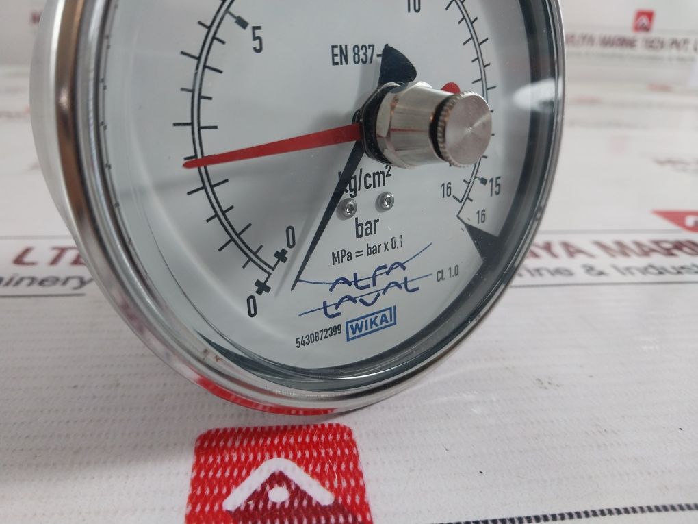 Wika En837-1 Pressure Gauge 0-16 Bar