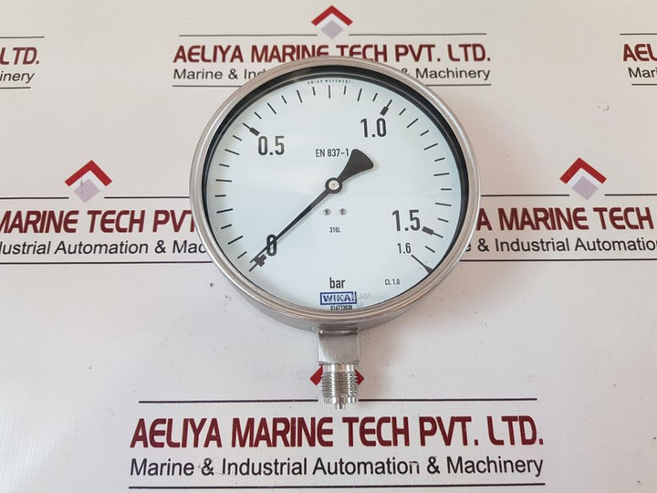 Wika En837-1 Cl. 1.0 Pressure Gauge 0-1.6 Bar
