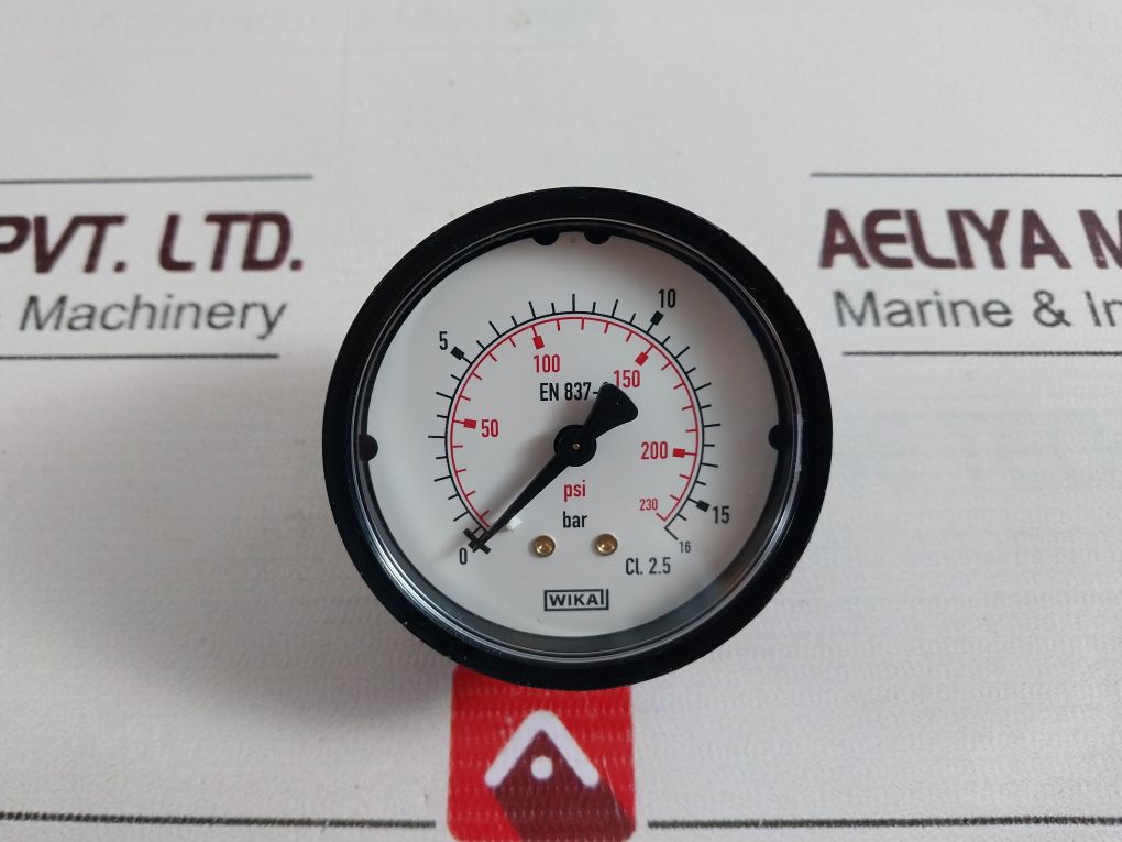 Wika En837-1 Pressure Gauge Cl. 2.5