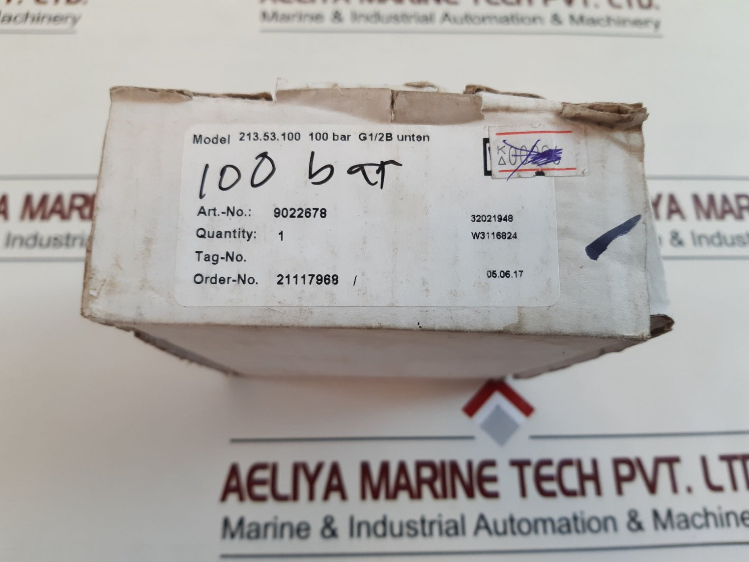 Wika En837-1 Cl. 1.0 Pressure Guage 0-100 Bar
