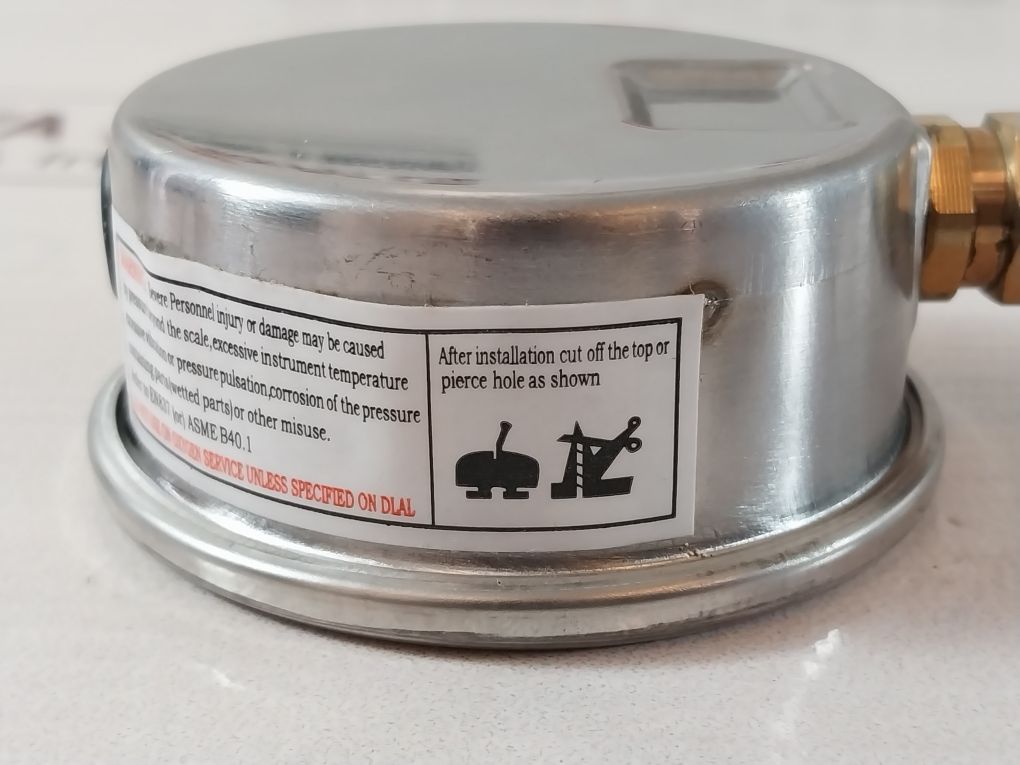 Wika En837-1 Cl. 1,6 Pressure Gauge 0-6 Bar