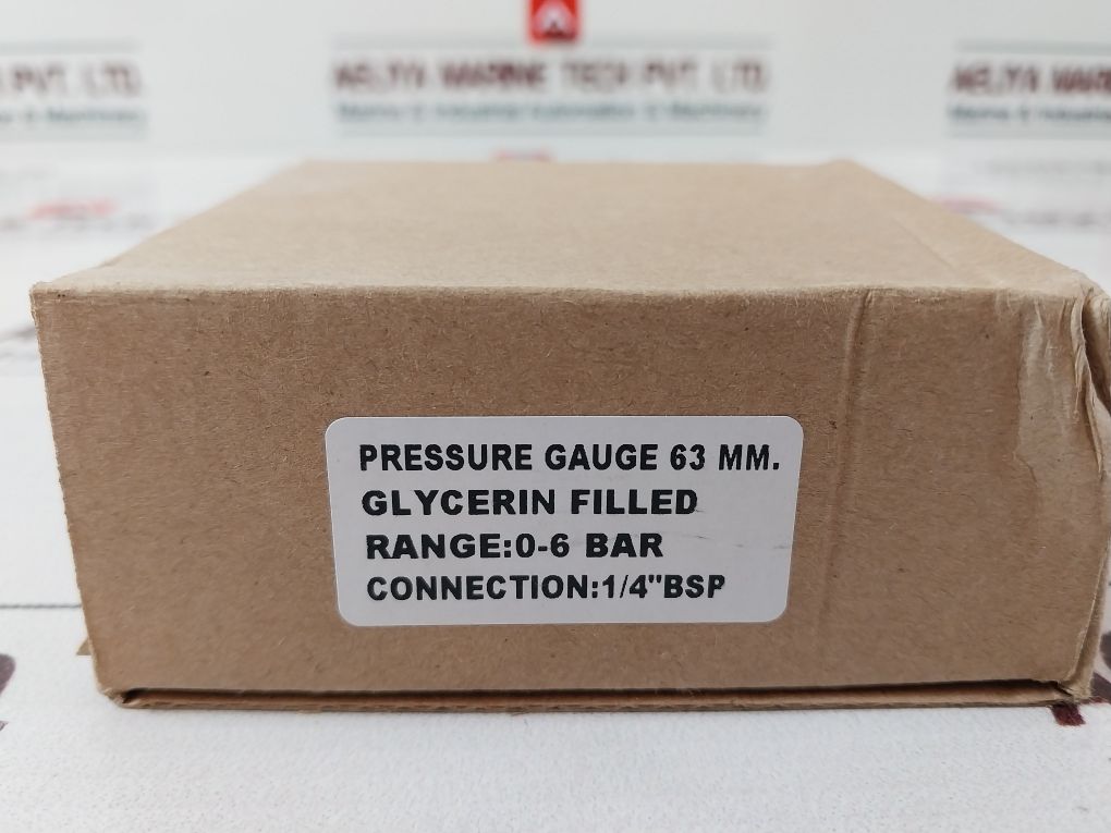 Wika En837-1 Cl. 1,6 Pressure Gauge 0-6 Bar