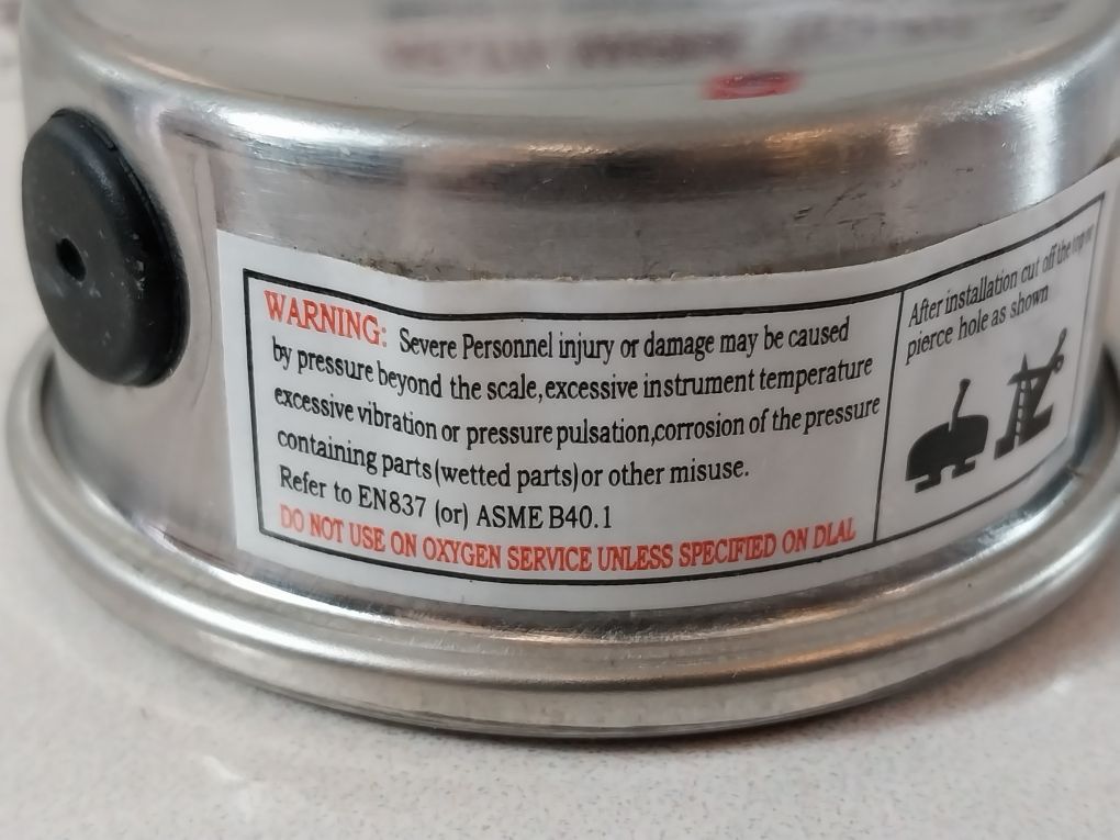 Wika En837-1 Cl. 1,6 Pressure Gauge 0-6 Bar