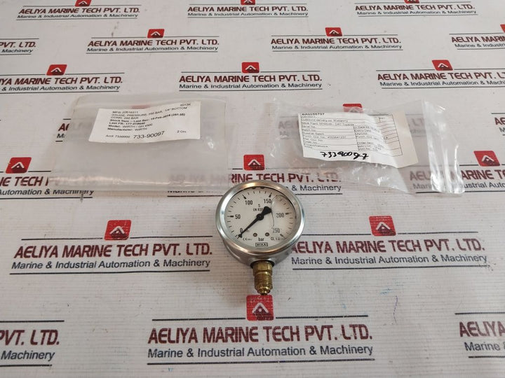 Wika En837-1 Pressure Gauge 0-250 Bar Wirth/Gh 4500