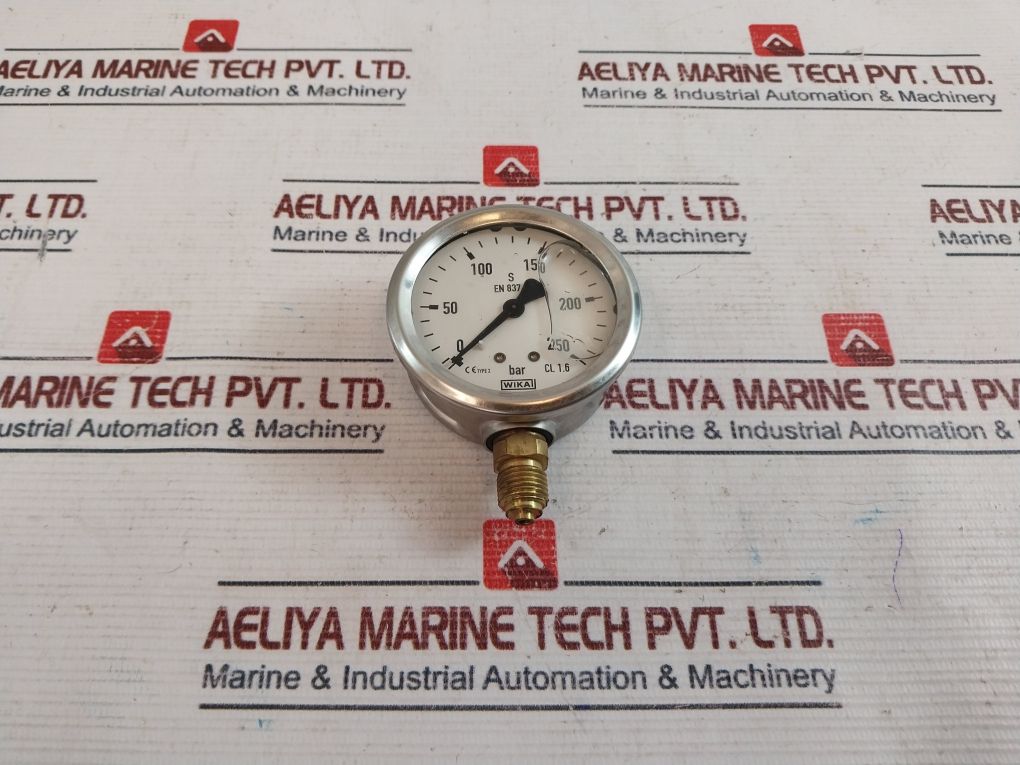 Wika En837-1 Pressure Gauge 0-250 Bar Wirth/Gh 4500