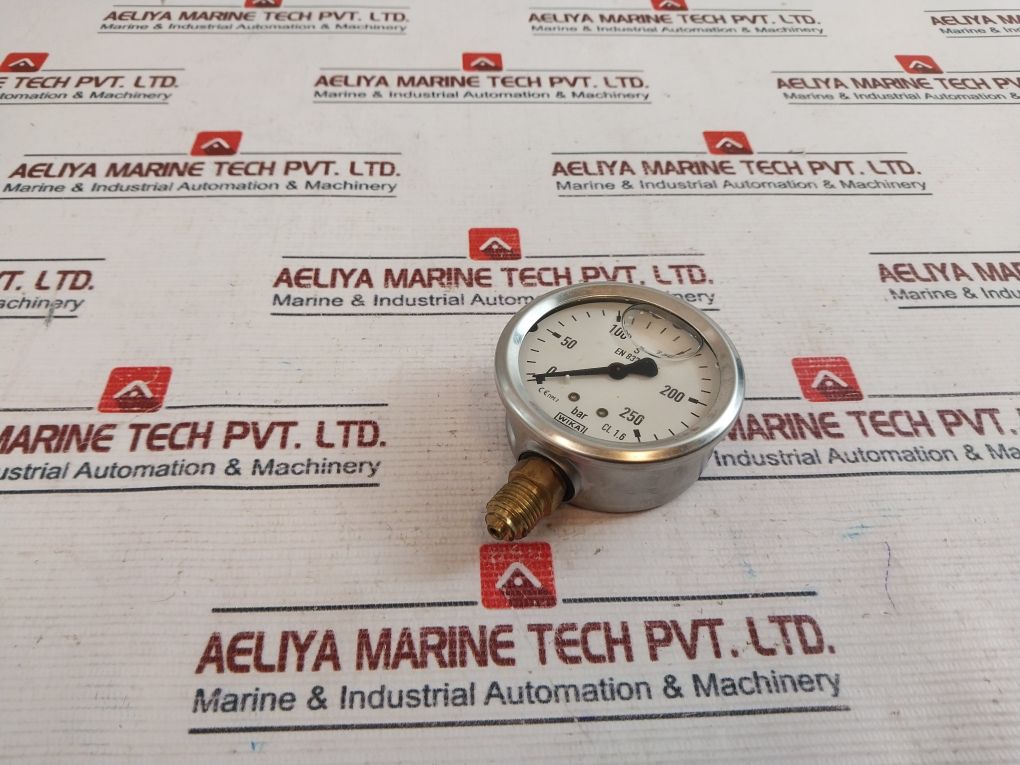 Wika En837-1 Pressure Gauge 0-250 Bar Wirth/Gh 4500