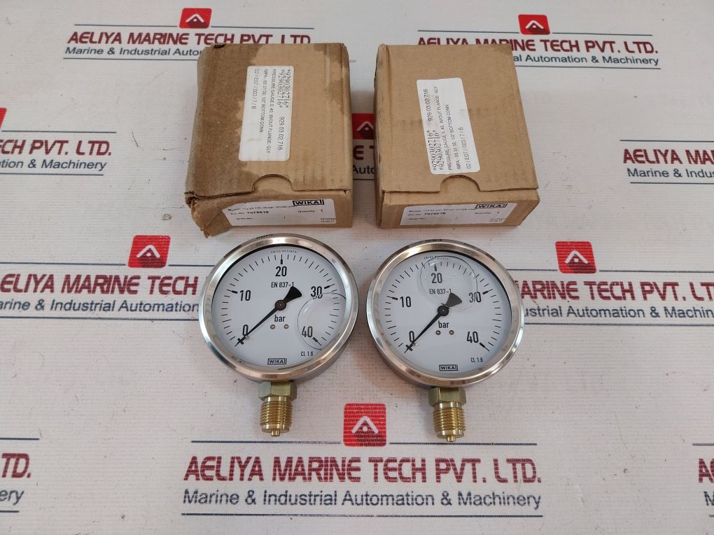 Wika En837-1 Pressure Gauge 0-40 Bar