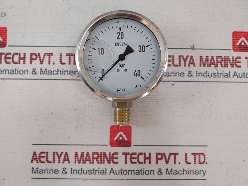 Wika En837-1 Pressure Gauge 0-40 Bar