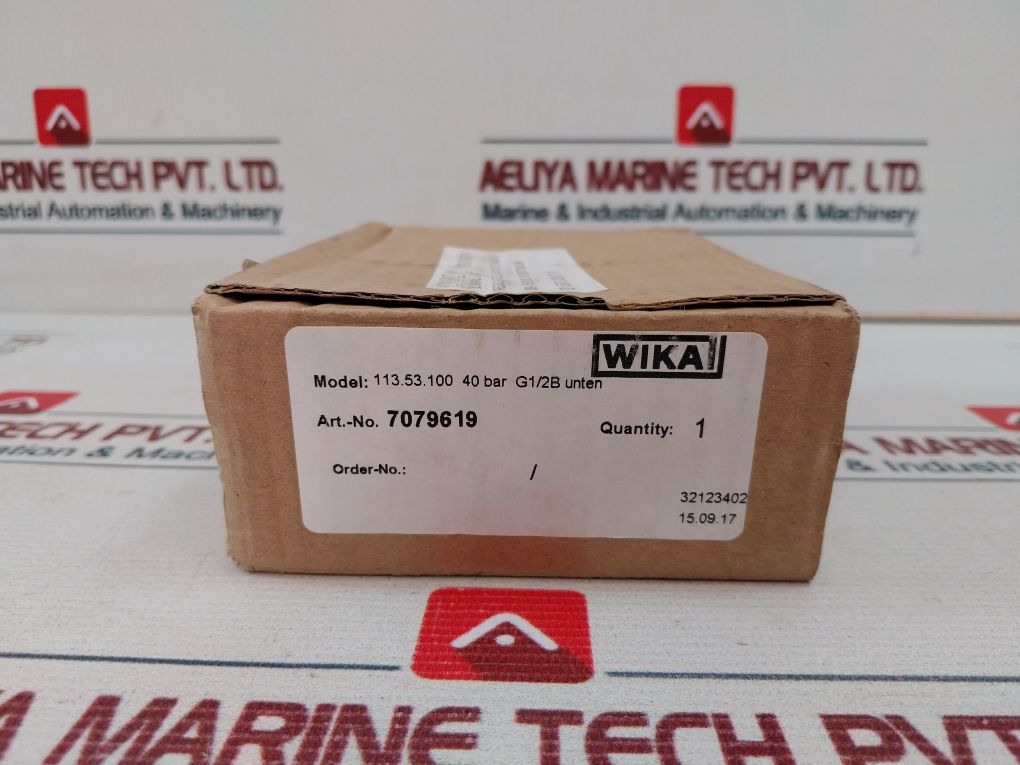Wika En837-1 Pressure Gauge 0-40 Bar