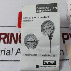 Wika En 13190 Bimetal Thermometer
