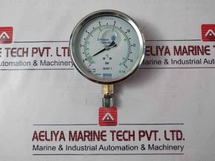 Wika En 837-1 Pressure Gauge -1 To 15 Bar
