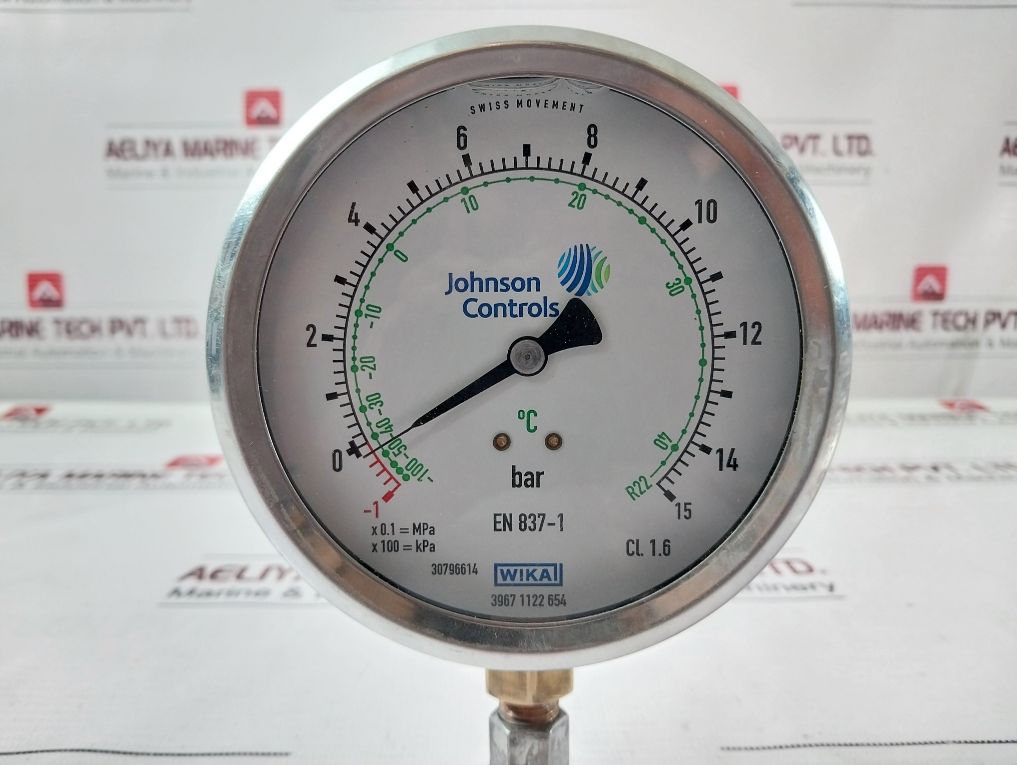 Wika En 837-1 Pressure Gauge -1 To 15 Bar