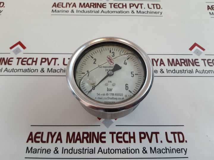 Wika En 837-1 Cl.1.0 Pressure Gauge 0-6 Bar
