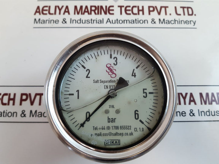 Wika En 837-1 Cl.1.0 Pressure Gauge 0-6 Bar
