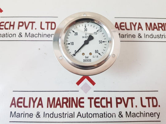 Wika En 837-1 Cl. 1.6 Pressure Gauge 0-60 Bar