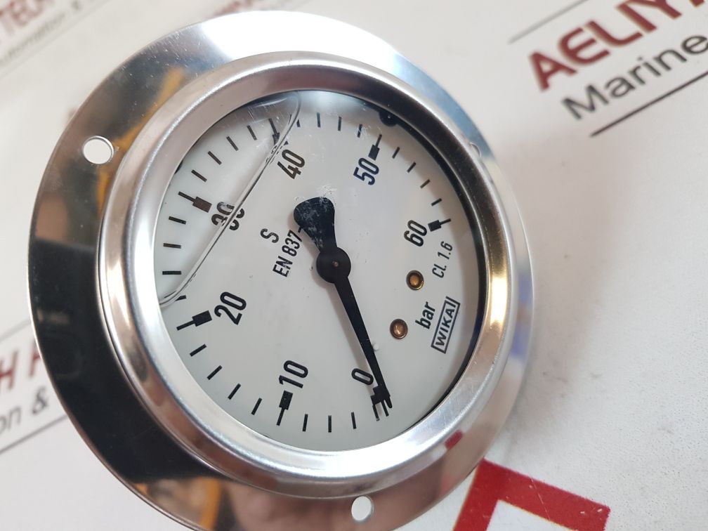 Wika En 837-1 Cl. 1.6 Pressure Gauge 0-60 Bar