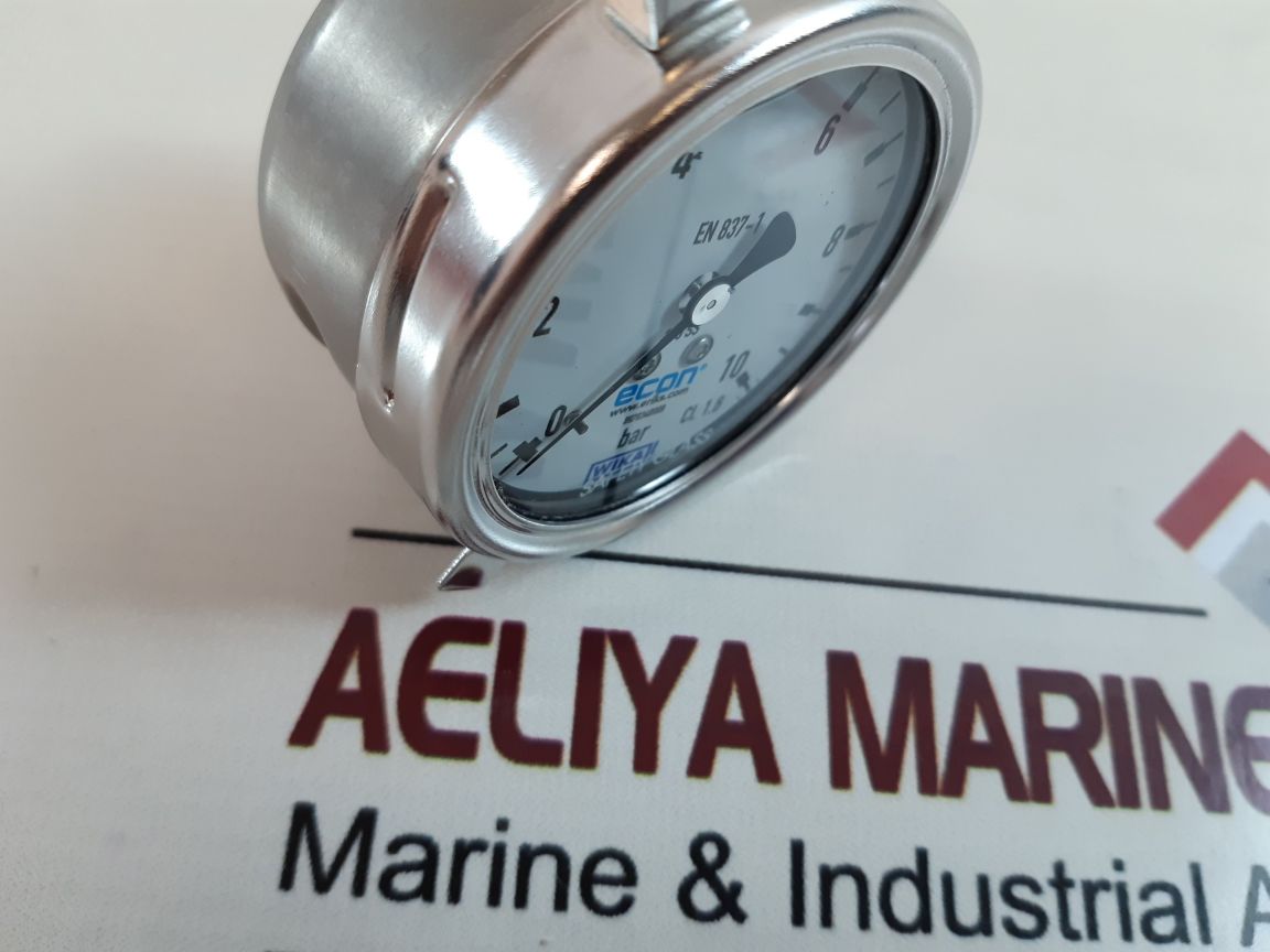 Wika En 837-1 Cl. 1.6 Pressure Gauge 0 To 10 Bar
