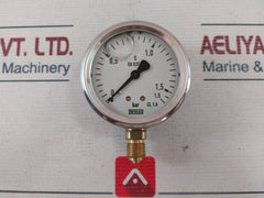 Wika En 837-1 Pressure Gauge 0-1.6 Bar