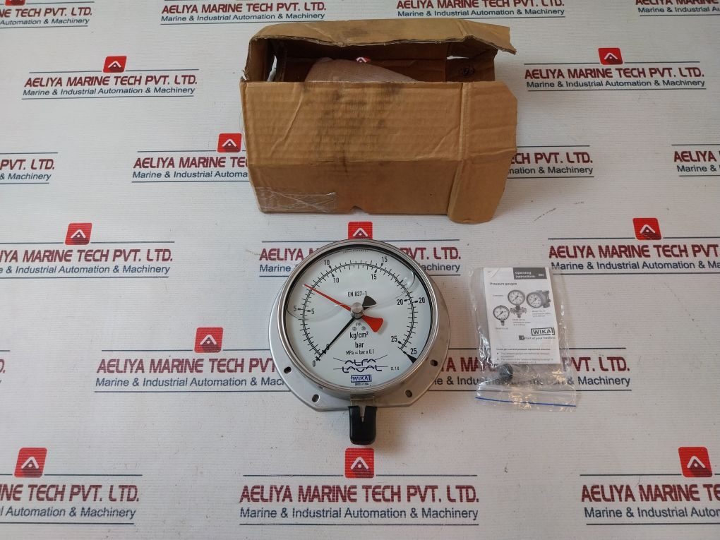 Wika En 837-1 Pressure Gauge 0-25 Bar