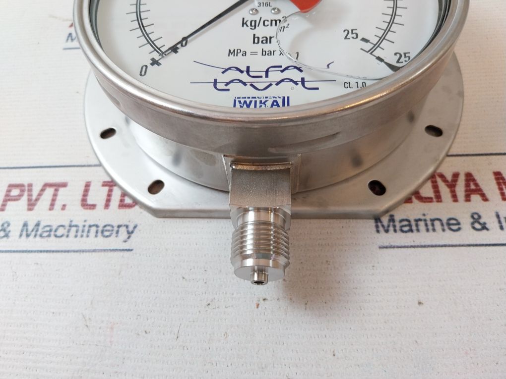 Wika En 837-1 Pressure Gauge 0-25 Bar
