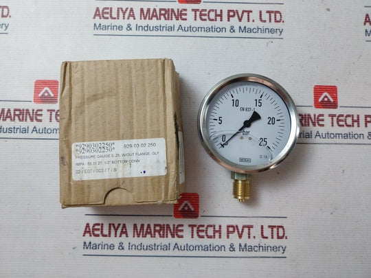 Wika En 837-1 Pressure Gauge W/Out Flange