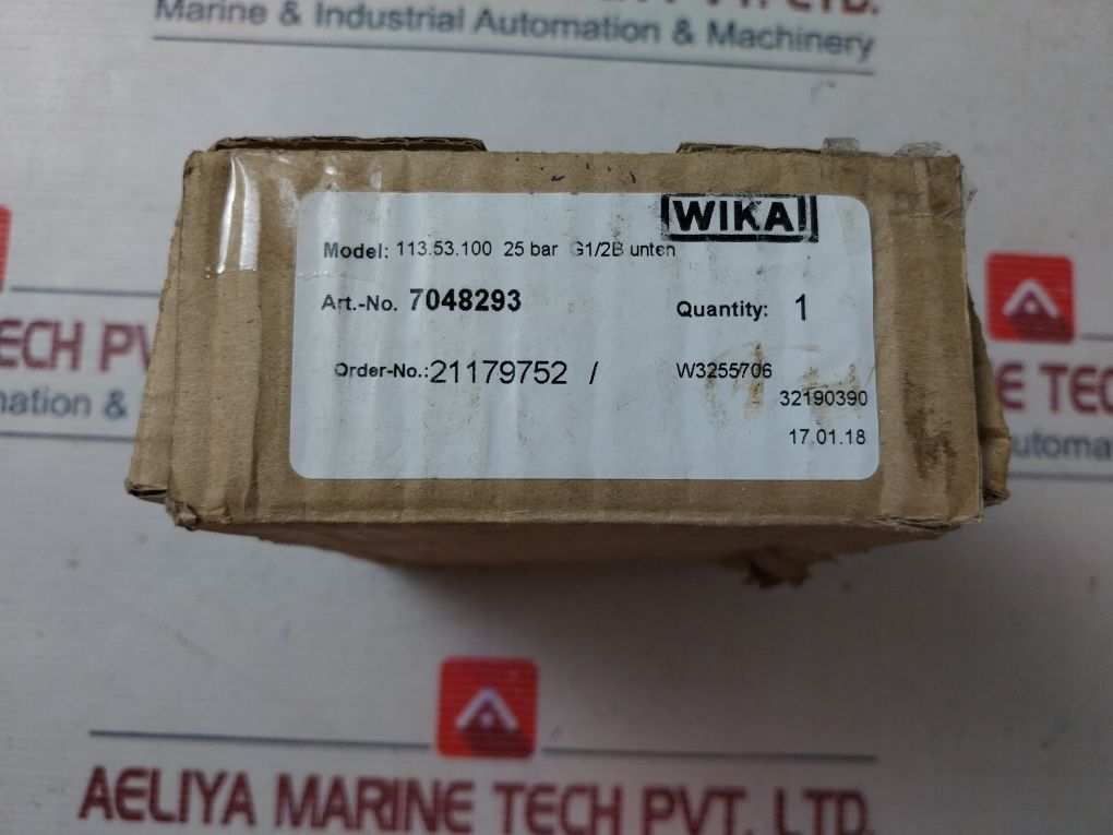 Wika En 837-1 Pressure Gauge W/Out Flange