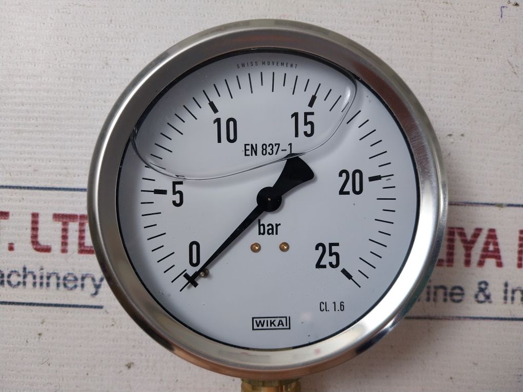 Wika En 837-1 Pressure Gauge W/Out Flange