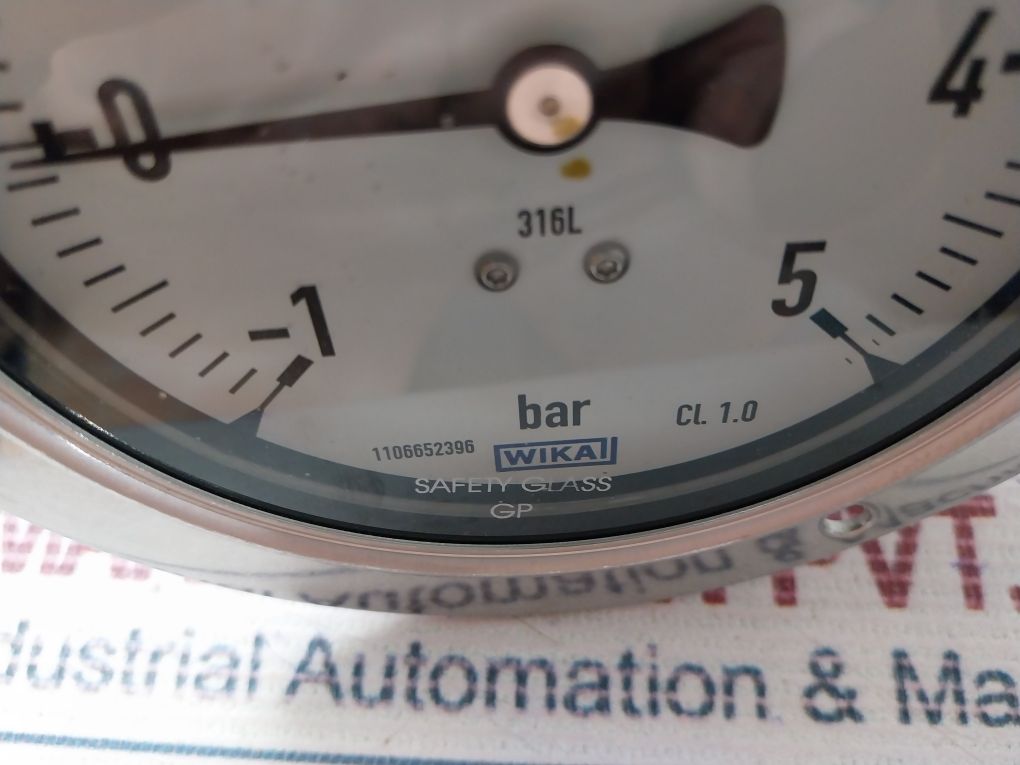 Wika En 837-1 Pressure Gauge -1 To 5 Bar