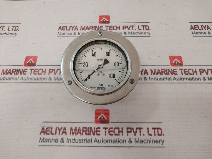Wika En 837-1 Pressure Gauge 0-100 Bar