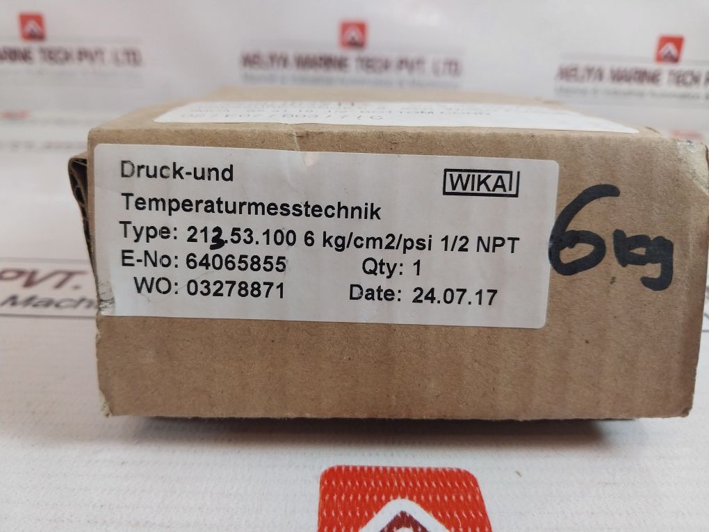 Wika En 837-1 Pressure Gauge 0-85 Psi