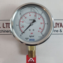Wika En 837-1 Pressure Gauge 0-85 Psi
