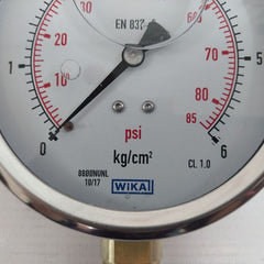 Wika En 837-1 Pressure Gauge 0-85 Psi