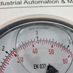 Wika En 837-1 Pressure Gauge 0-85 Psi