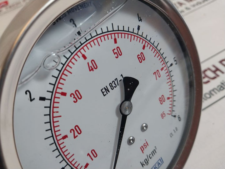 Wika En 837-1 Pressure Gauge 0-85 Psi