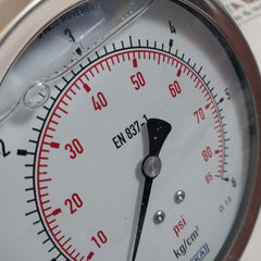 Wika En 837-1 Pressure Gauge 0-85 Psi