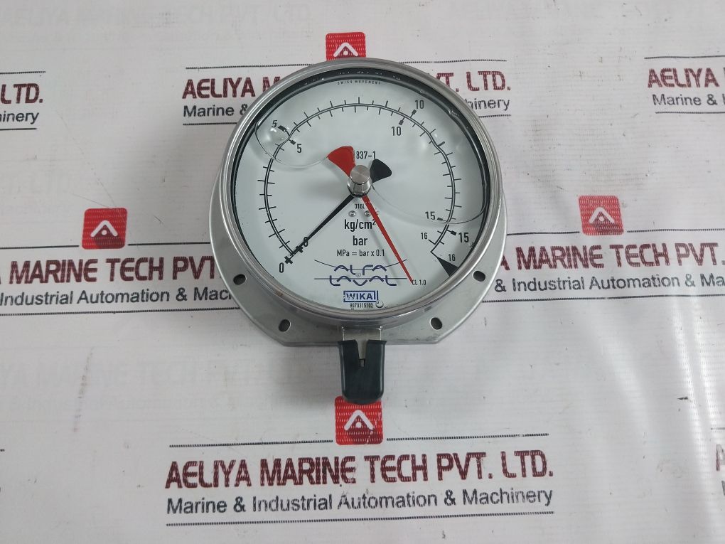 Wika En 837-1 Pressure Gauge 0-16 Kg/Cm2 0-16 Bar