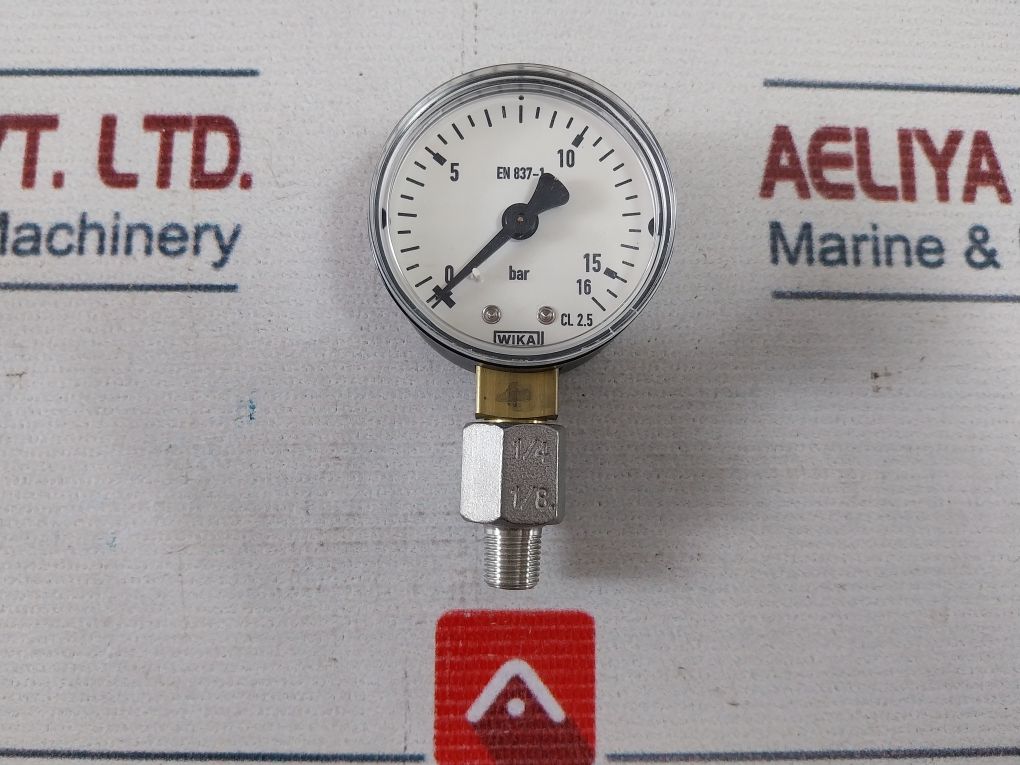 Wika En 837-1 Pressure Gauge 0-16 Bar