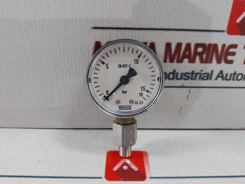 Wika En 837-1 Pressure Gauge 0-16 Bar