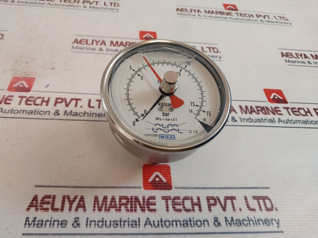 Wika En 837-1 Pressure Gauge 0-16 Bar Cl.1.0
