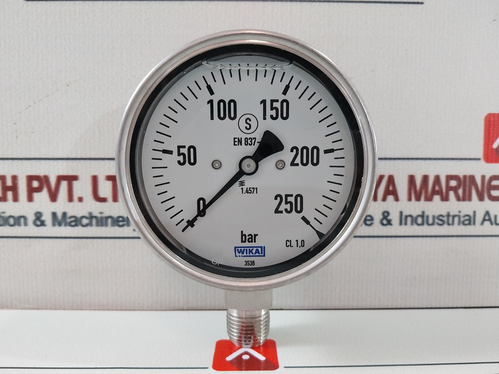 Wika En 837-1 Pressure Gauge 0-250 Bar