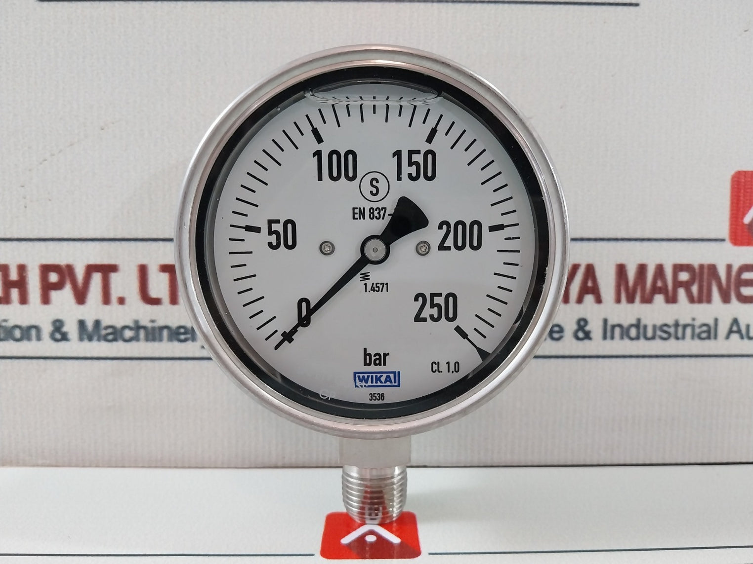 Wika En 837-1 Pressure Gauge 0-250 Bar