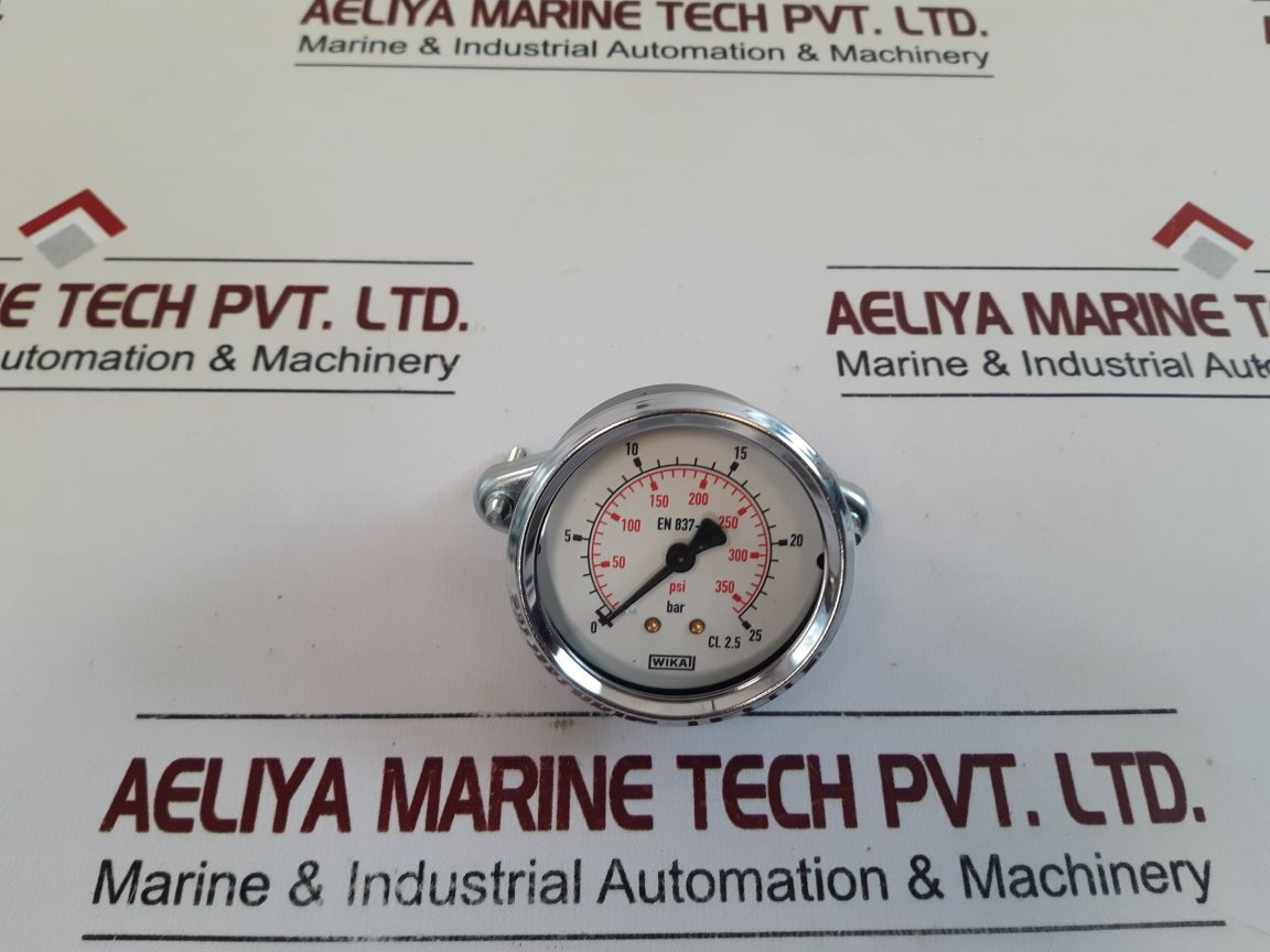 Wika En 837-1 Pressure Gauge 0 To 25 Bar,0 To 350 Psi
