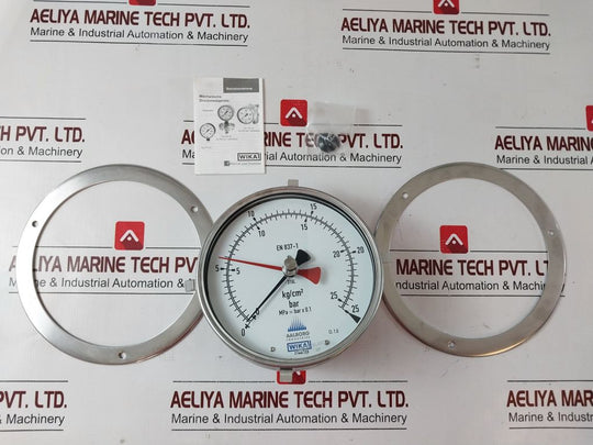 Wika En 837-1 Pressure Gauges 0 To 25 Bar