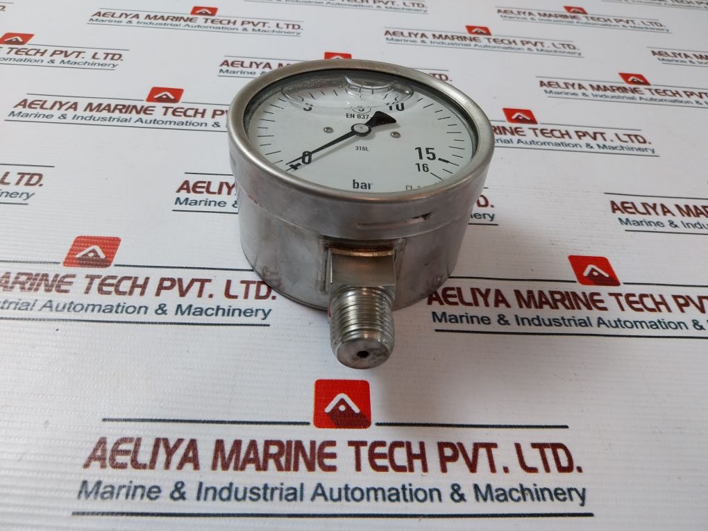 Wika En 837-1 Swiss Movement Pressure Gauge 0-16 Bar