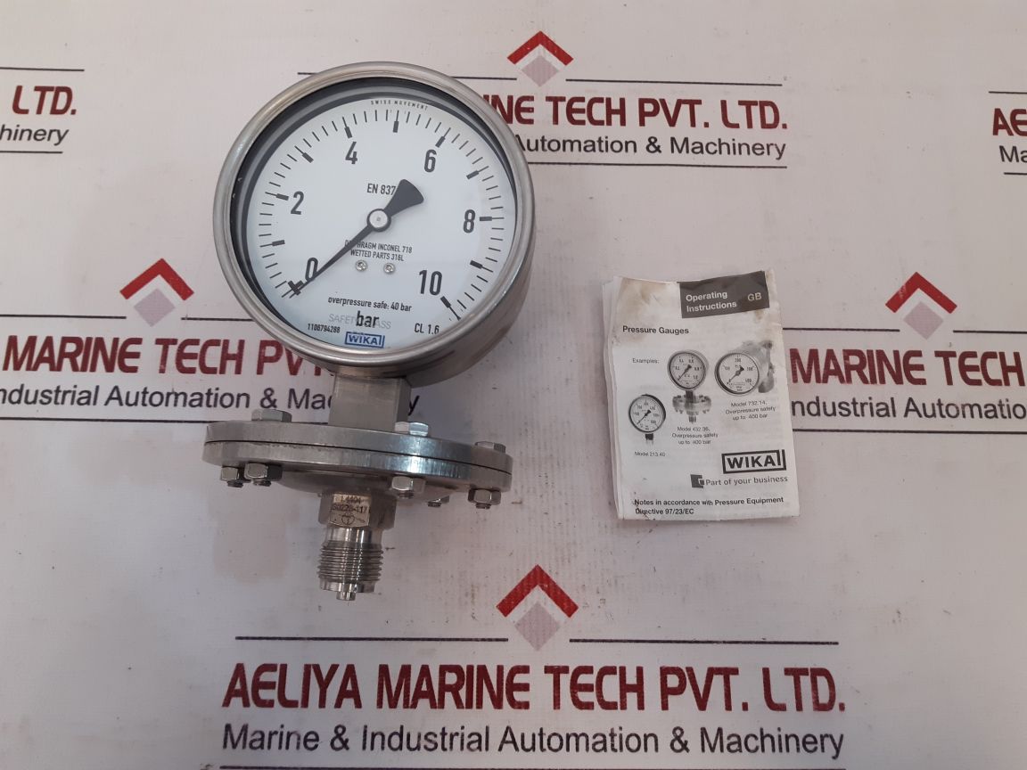 Wika En 837-3 Pressure Gauge