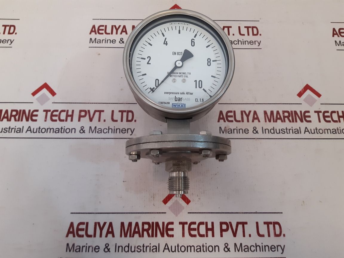 Wika En 837-3 Pressure Gauge